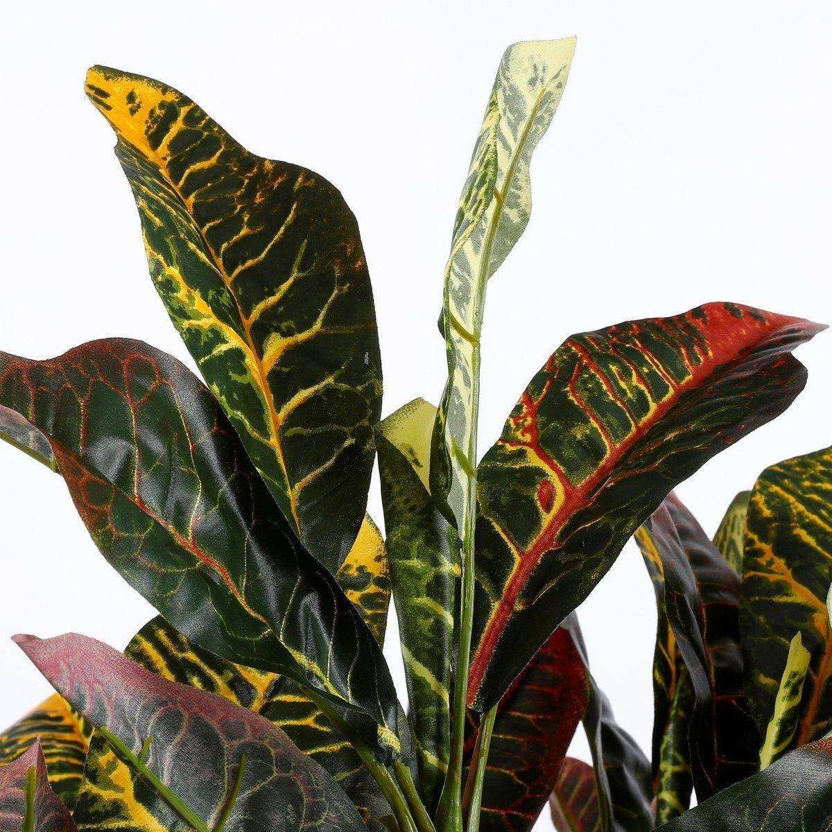 Künstliche Croton-Pflanze im Blumentopf Stan – H73 x Ø40 cm – bunt - HomeDesign Knaus