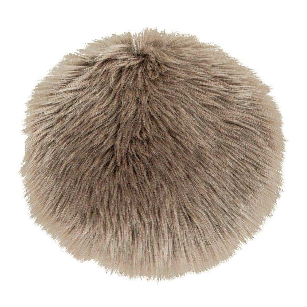 Lammfell-Sitz künstlich - Künstliches Lammfell in Pilz Ø 35 cm - HomeDesign Knaus