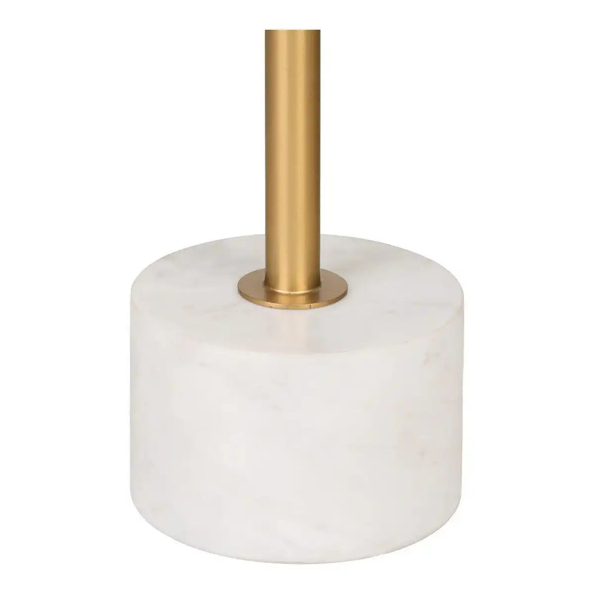 Lecco Beistelltisch – Beistelltisch aus Messing und Marmor Ø41x58 cm - HomeDesign Knaus