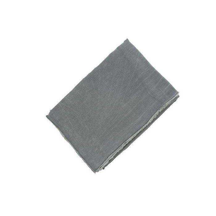 Leinentischdecke Michelle dunkelgrau 150x350 - HomeDesign Knaus