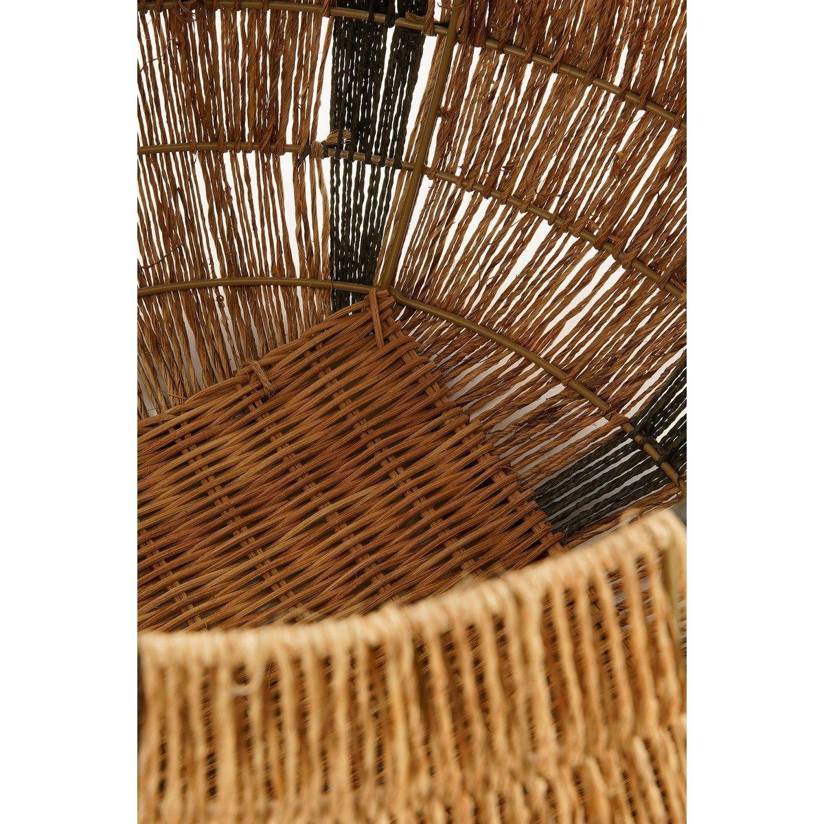 Liliano Korb – 2er-Set – H48 x Ø50 cm – Jute – Dunkelgrün - HomeDesign Knaus
