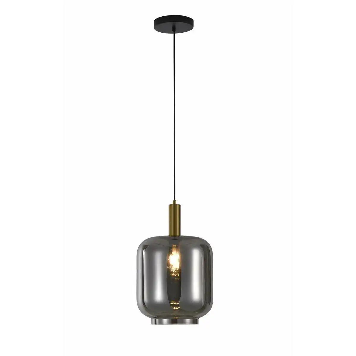 Lily Hängelampe Rauchglas 1-flammig - HomeDesign Knaus