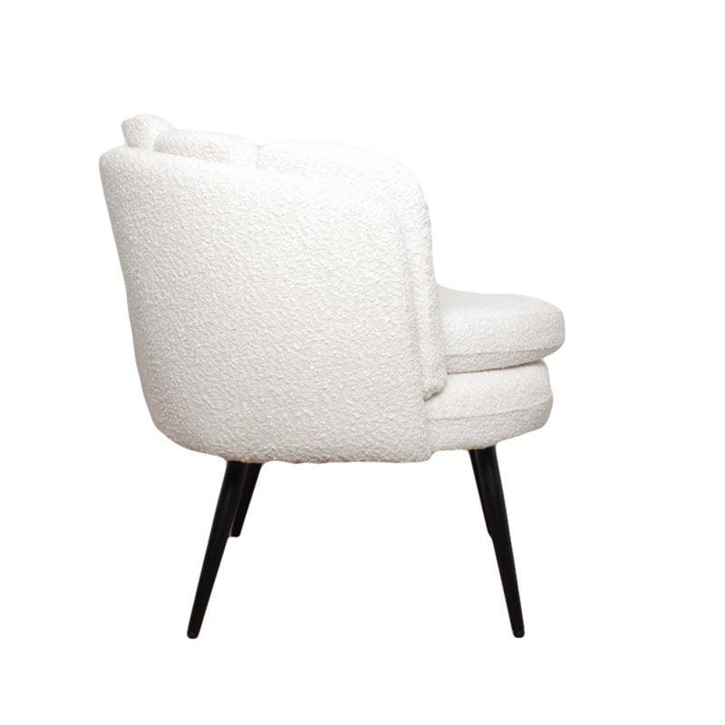 High five Loungesessel white pearl (boucle) - HomeDesign Knaus