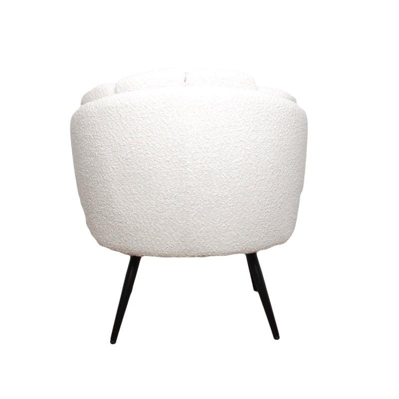 High five Loungesessel white pearl (boucle) - HomeDesign Knaus