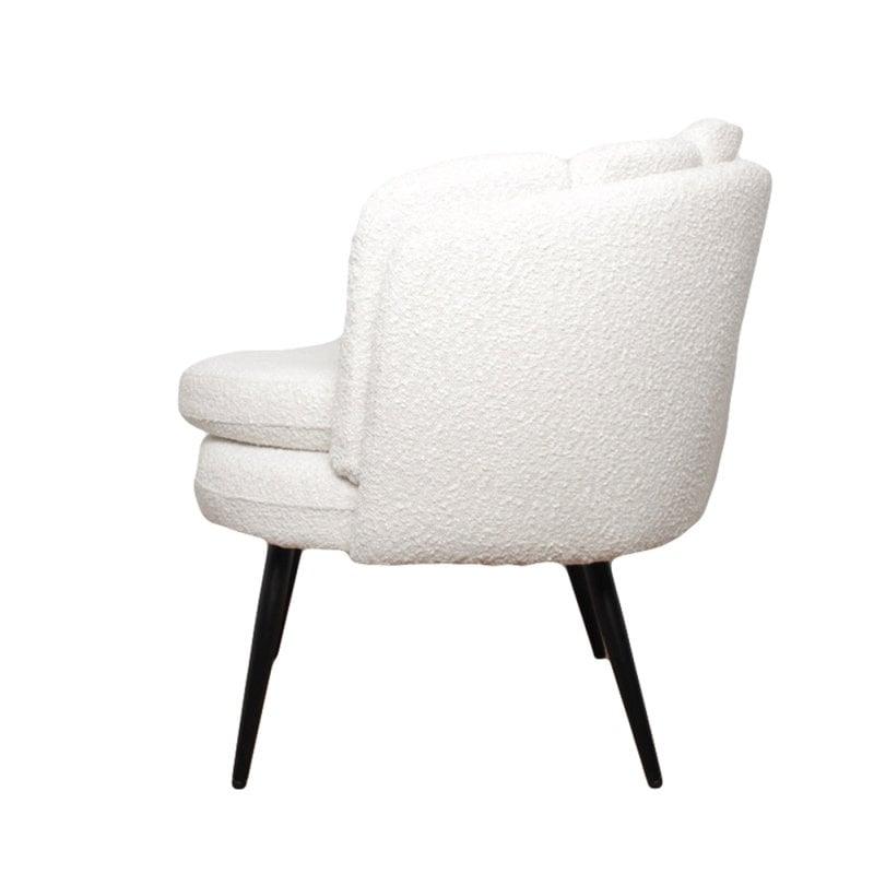 High five Loungesessel white pearl (boucle) - HomeDesign Knaus