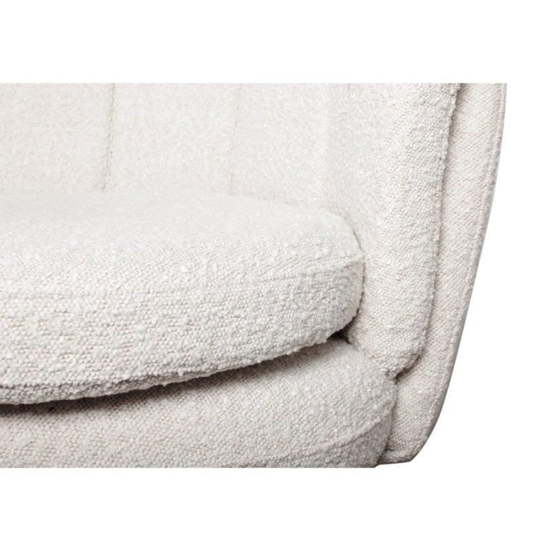 High five Loungesessel white pearl (boucle) - HomeDesign Knaus