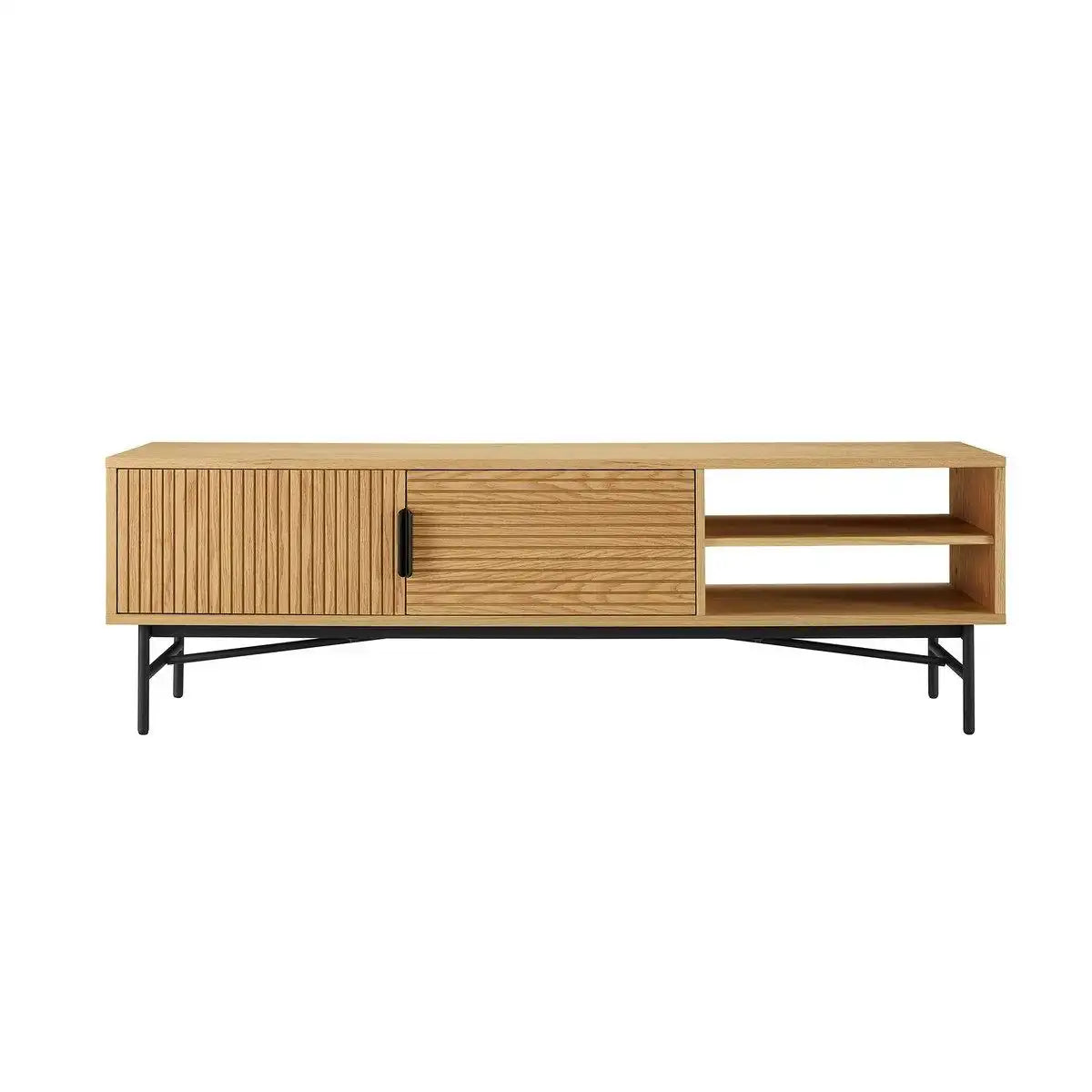 Lowboard 160 cm Eiche Echtholzfurnier - HomeDesign Knaus