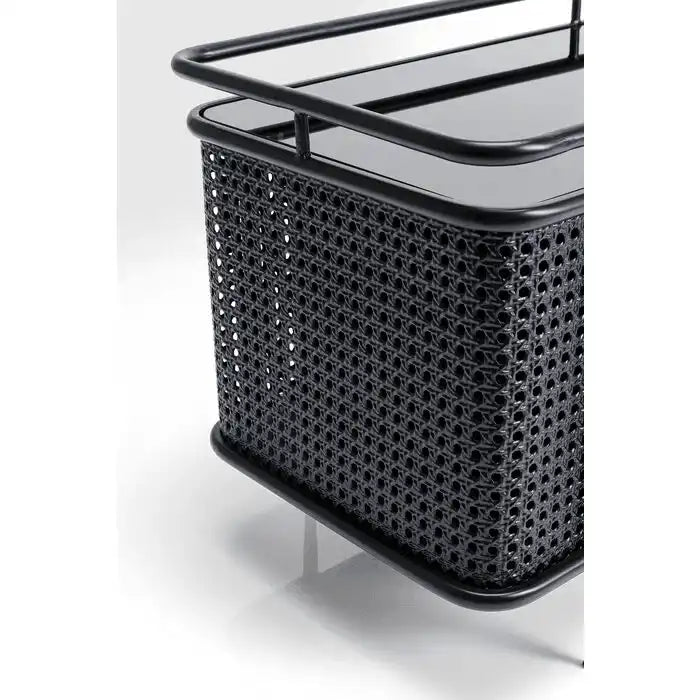 Lowboard Fence lackierten Stahl Gestell Tv Schrank 160x48cm - HomeDesign Knaus