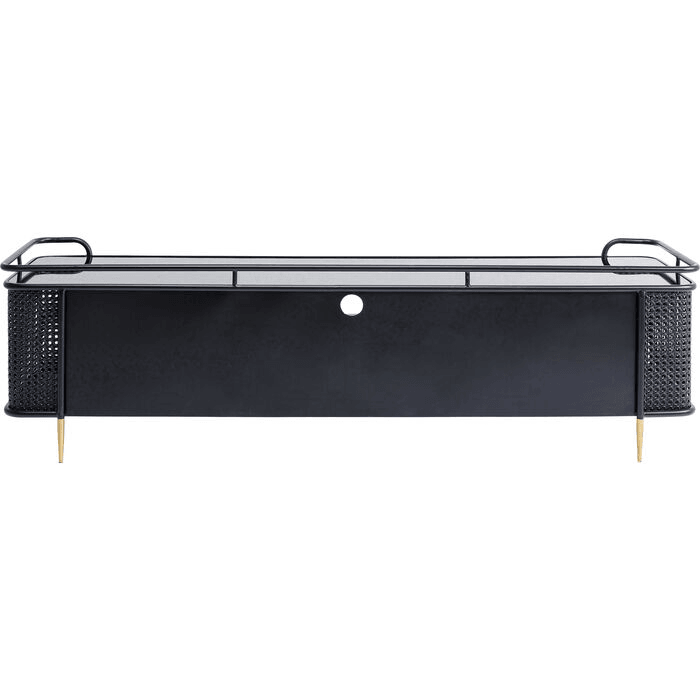 Lowboard Fence lackierten Stahl Gestell Tv Schrank 160x48cm - HomeDesign Knaus