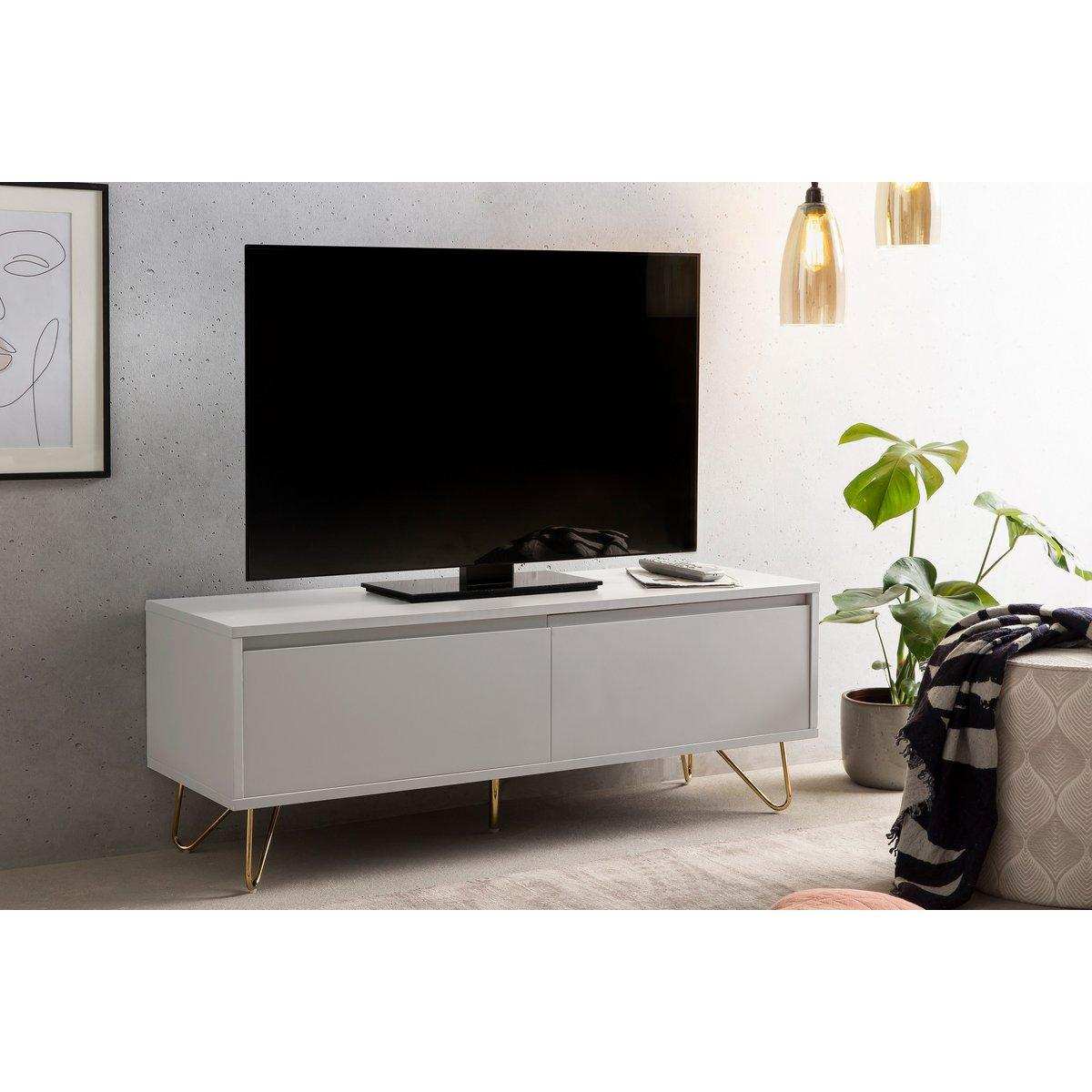 Lowboard mit Schublade und Klappfach, matt - HomeDesign Knaus