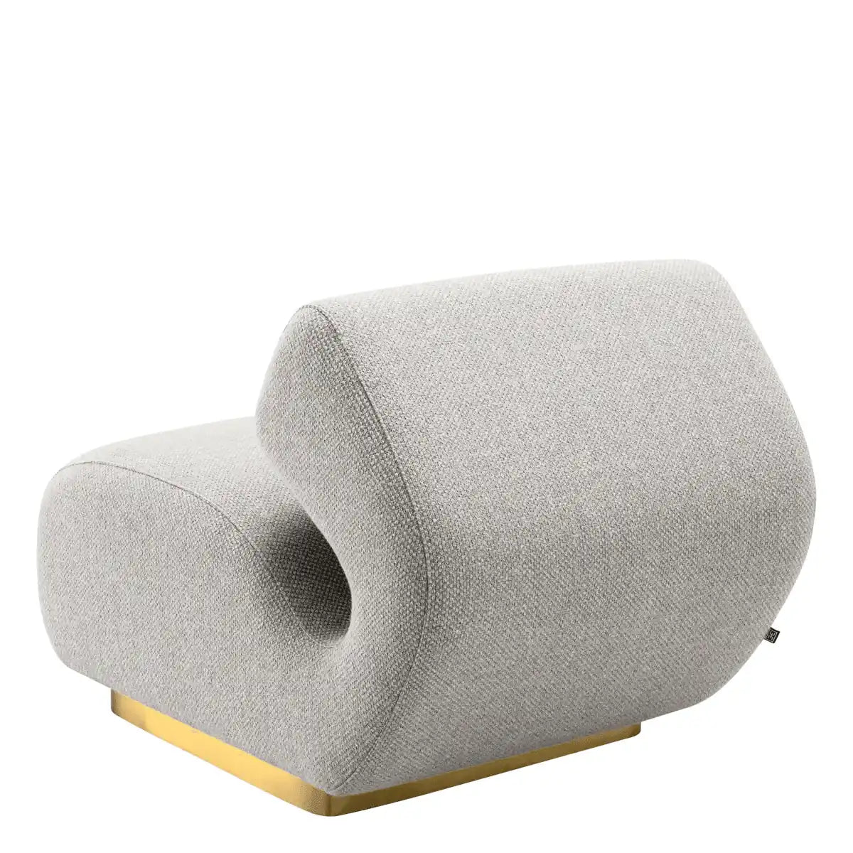 Luxus Sansome Loungesessel Relaxsessel gebürstetem Messingfinish - HomeDesign Knaus