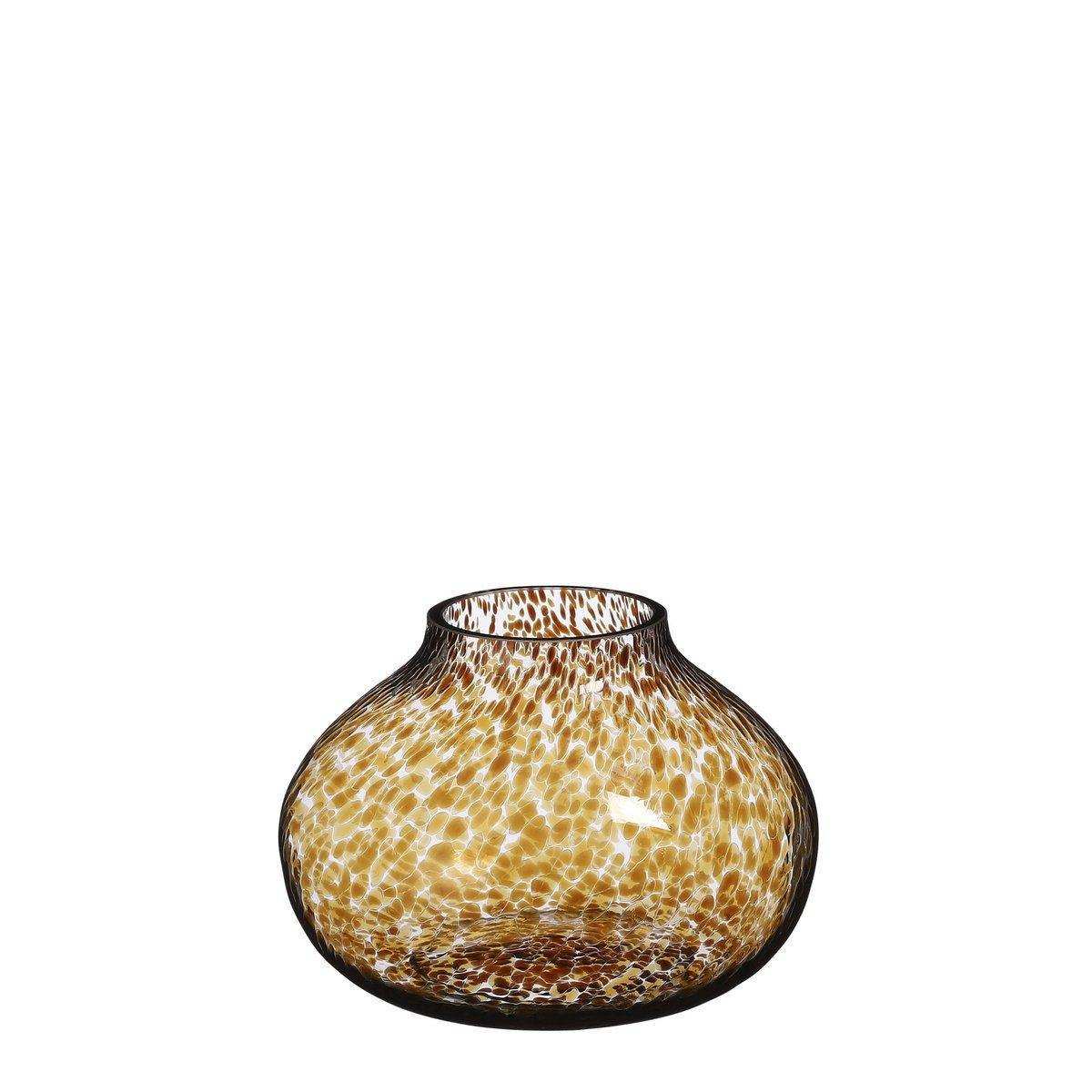Lyona Vase – H16 x Ø23 cm – Braun - HomeDesign Knaus