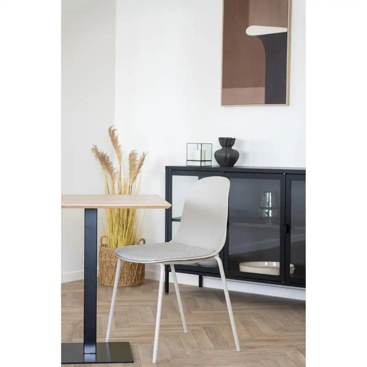 Madalena Esszimmerstuhl – Hellgrau, 48 x 42 cm – 2er-Set - HomeDesign Knaus