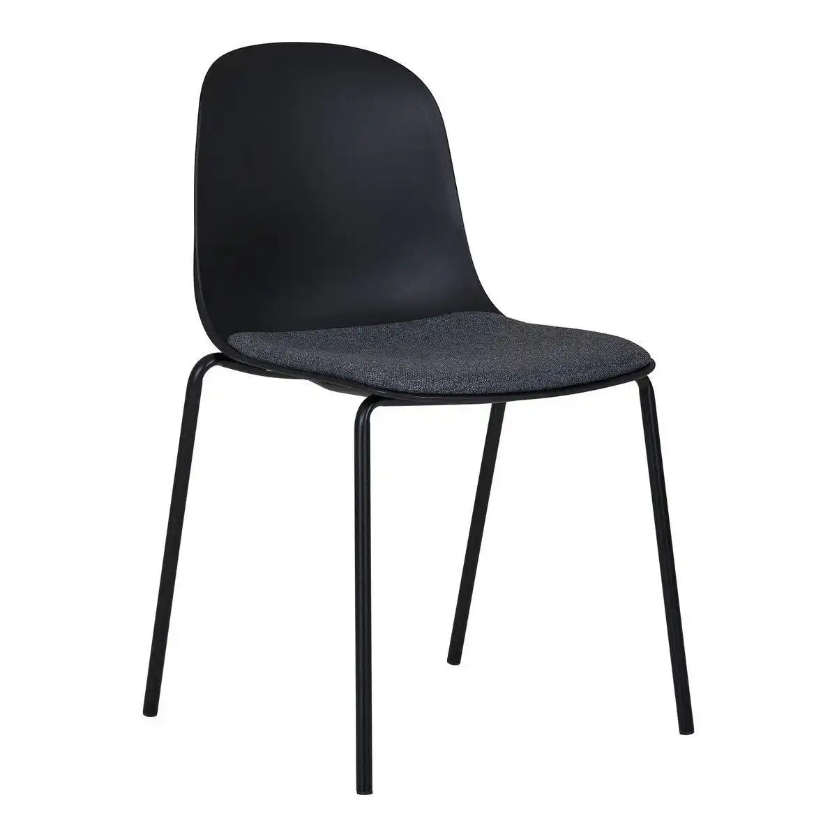 Madalena Esszimmerstuhl – Schwarz, 53 x 50 x 85 cm – 2er-Set - HomeDesign Knaus