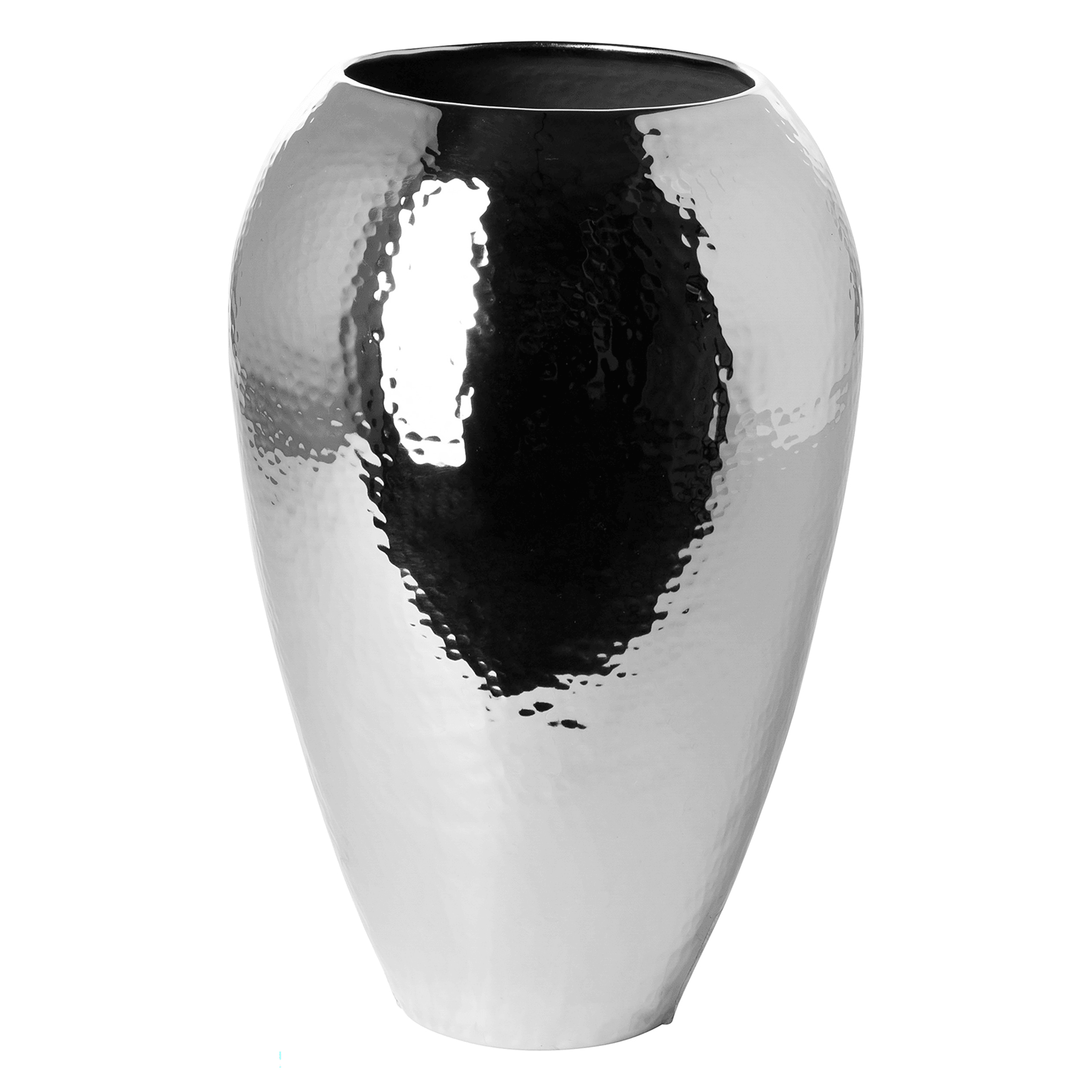 Malana Vase Blumenvase Handarbeit Mundgeblasen Bodenvase gehämmert - HomeDesign Knaus