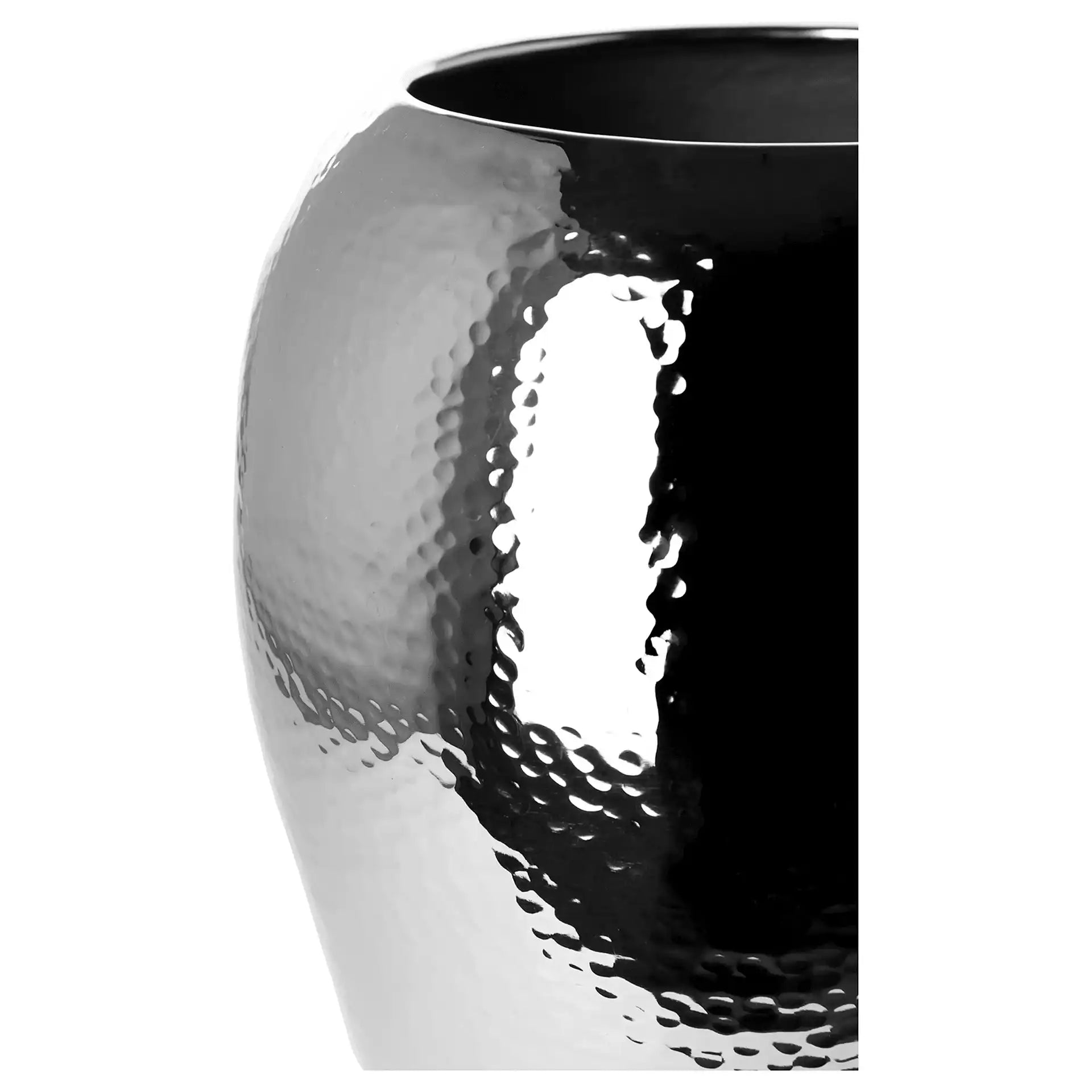 Malana Vase Blumenvase Handarbeit Mundgeblasen Bodenvase gehämmert - HomeDesign Knaus