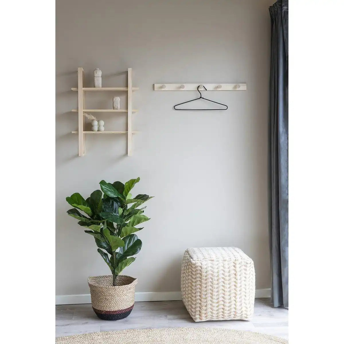 Mallow Basket - Korb aus Seegras, natur/braun, rund, Ø30x25 cm - HomeDesign Knaus