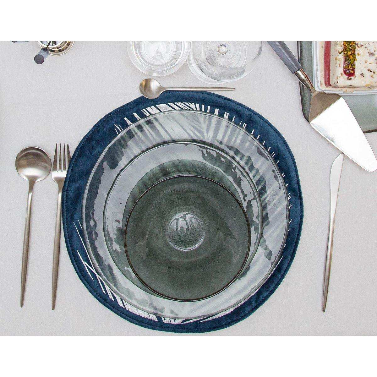 Manager 24 Stücke Matten Silber - natürliche Elemente - HomeDesign Knaus