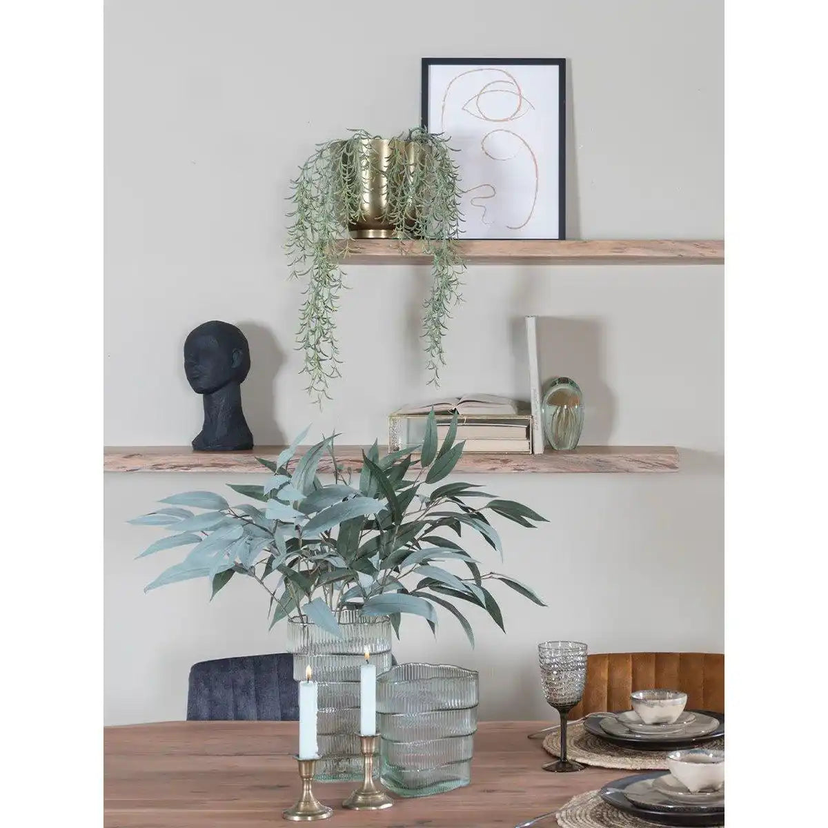 Massives Wandregal aus reinem Akazienholz - HomeDesign Knaus