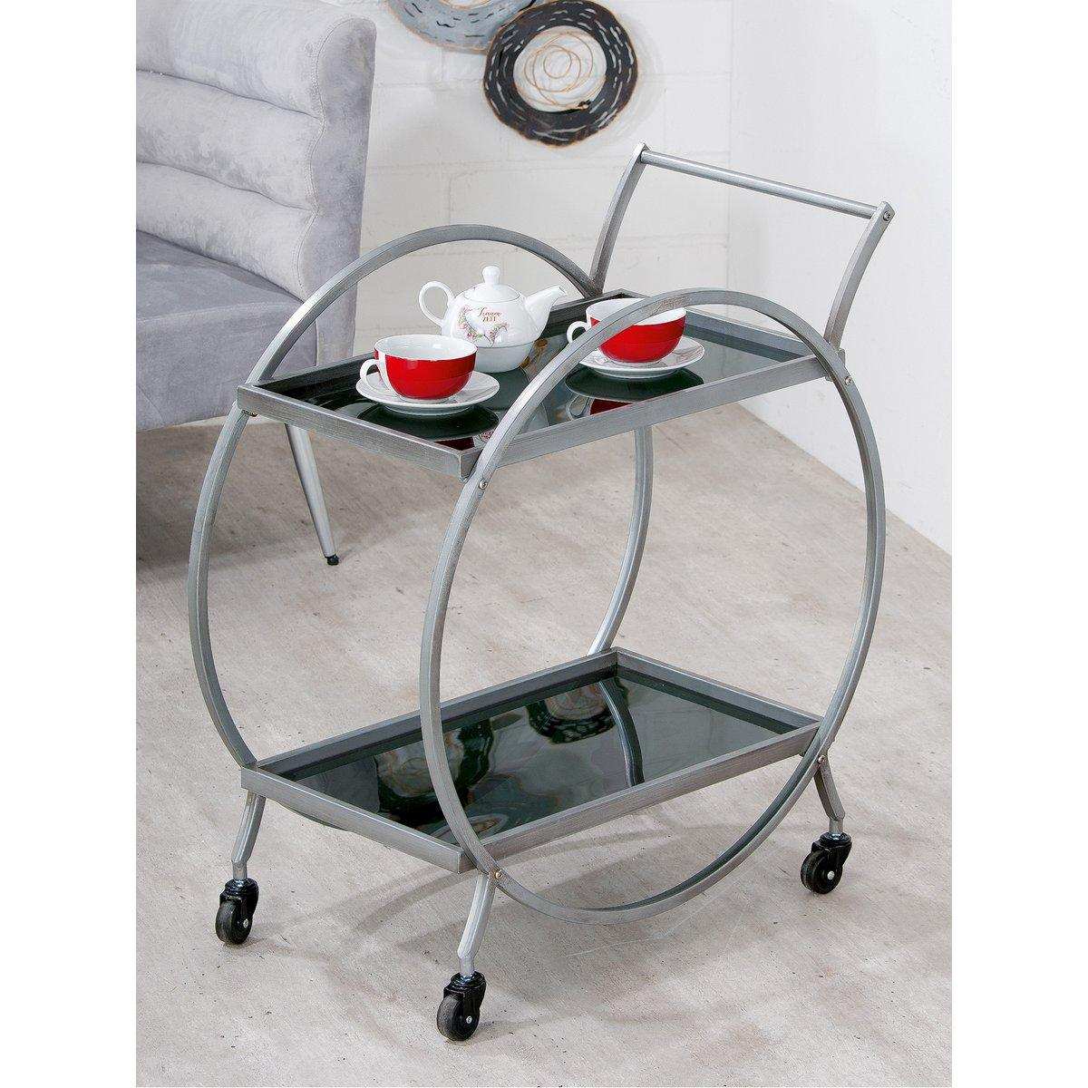 Metall Glas Servierwagen "Loft" - HomeDesign Knaus