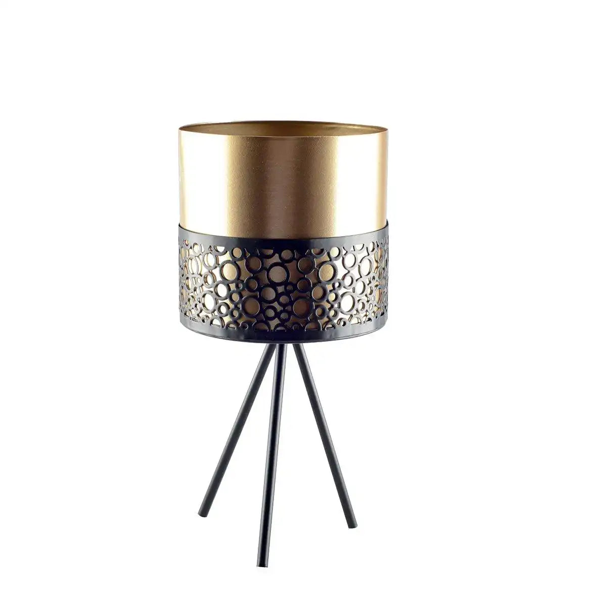 Metallpflanzenstütze mit vergoldeter Vase H.34cm - HomeDesign Knaus