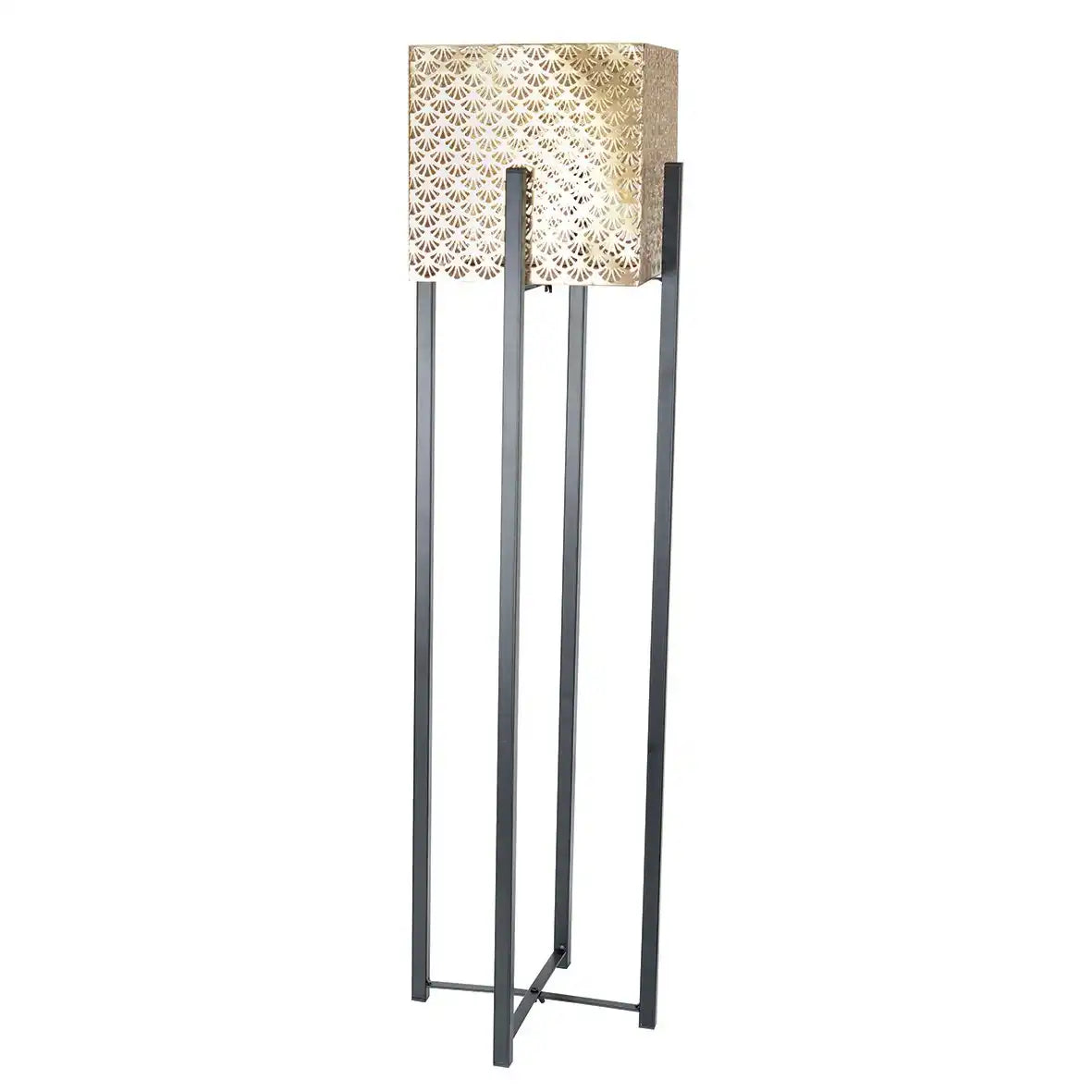 Metallpflanzenträger mit goldenem Eisen -Topf H.80 cm - HomeDesign Knaus