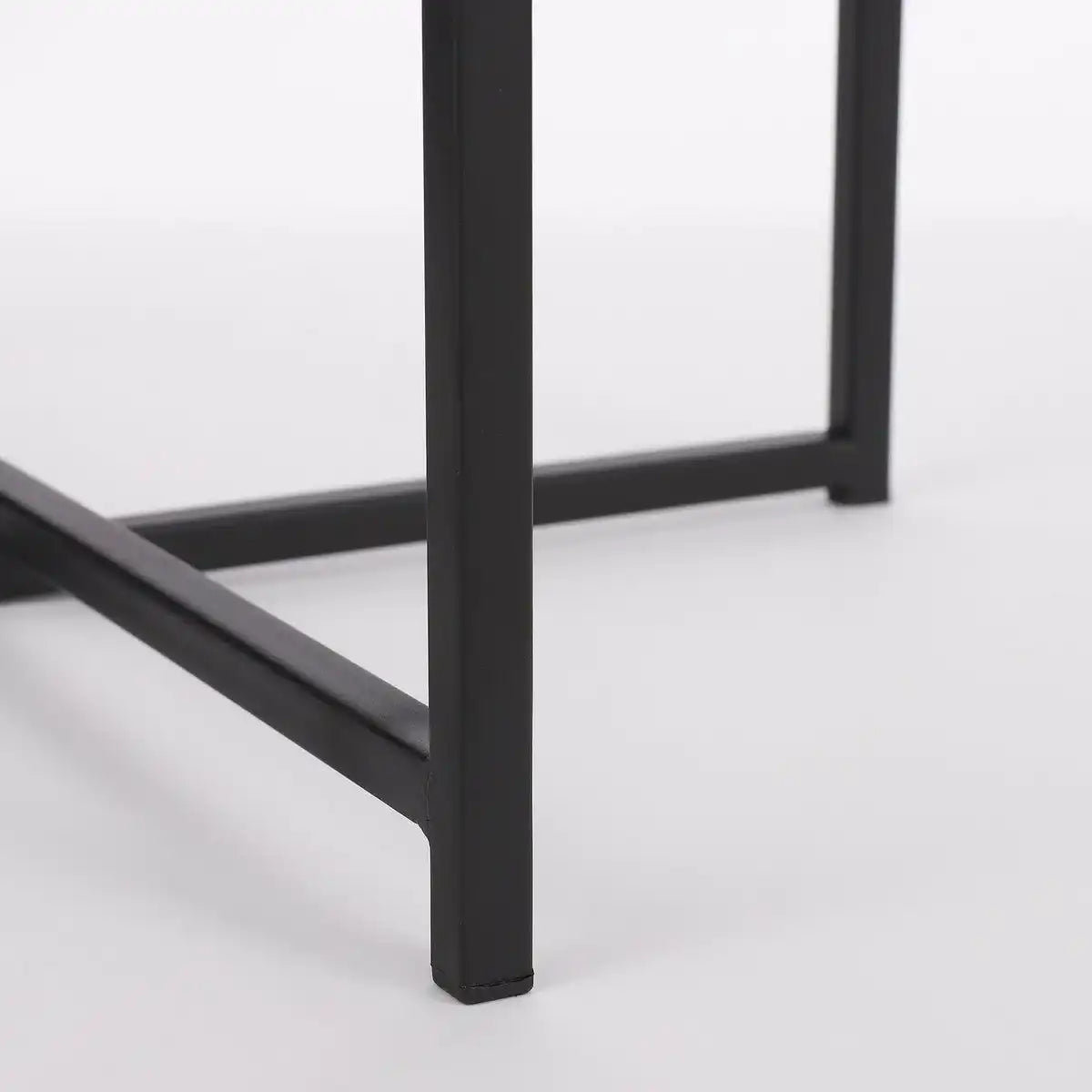 Mikki Beistelltisch - H45 x Ø45 cm - Schwarz - HomeDesign Knaus