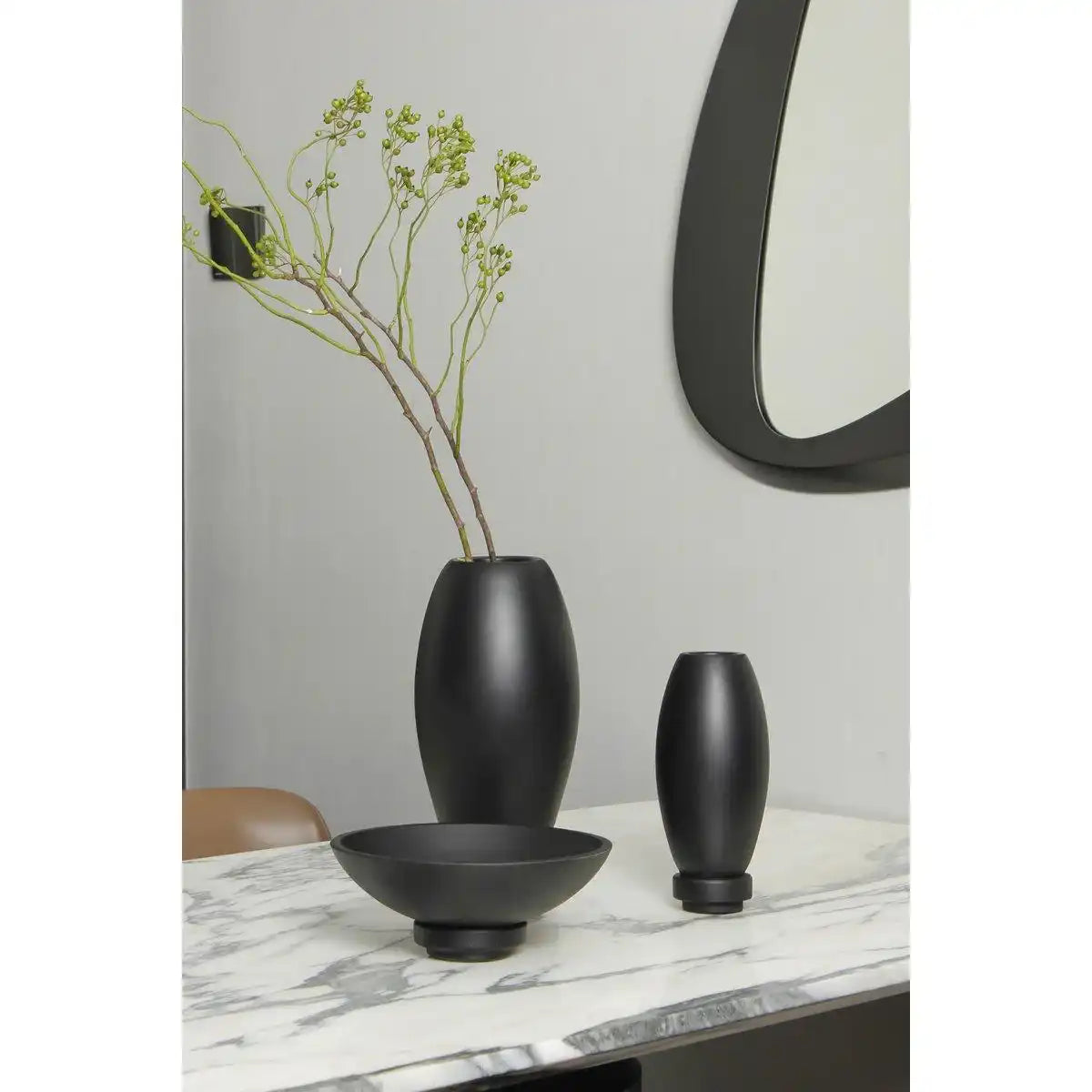 Mikrozement Dekoration Schüssel schwarz Rudal - HomeDesign Knaus