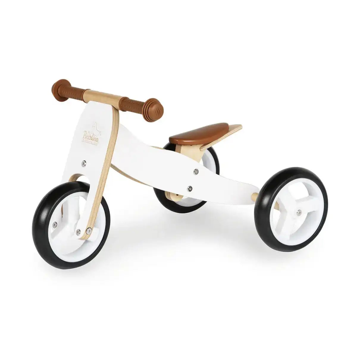 Mini-Dreirad 'Charlie', weiß/natur - HomeDesign Knaus