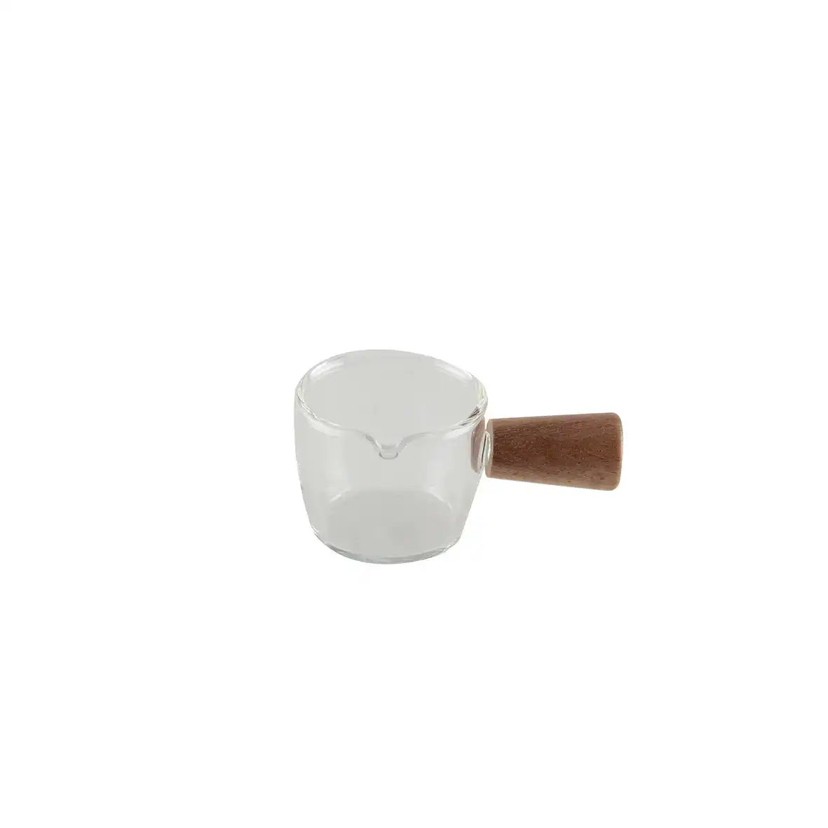 Mini -Glaspfanne mit Holzgriff 9x5,5 x 4 cm - HomeDesign Knaus