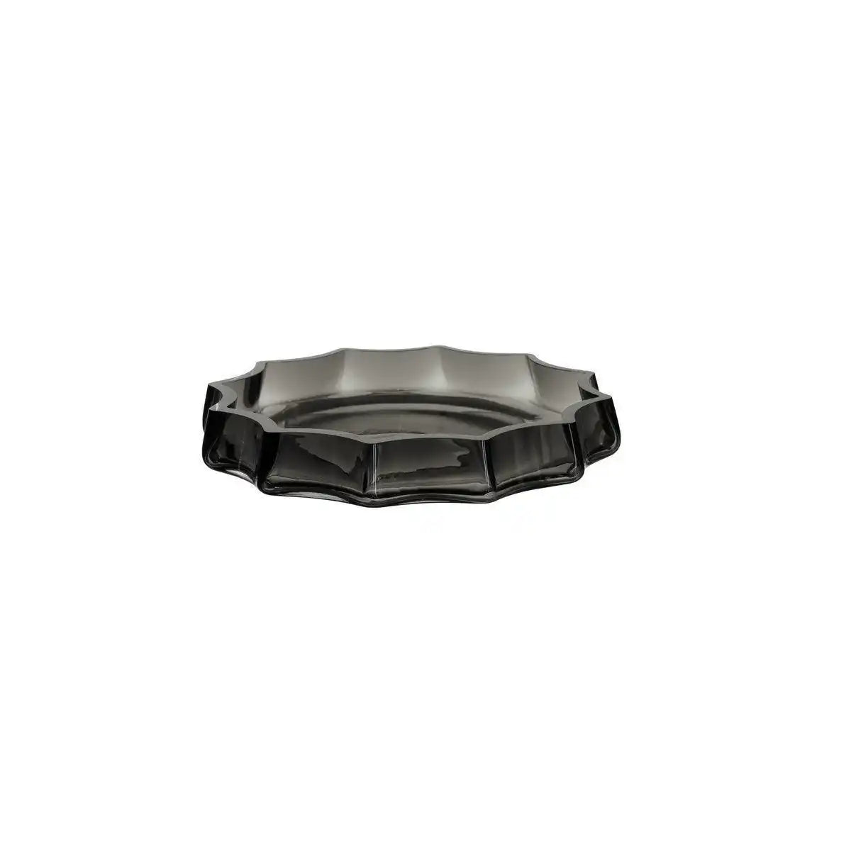 Modern-Classic Luxuriöse große Schale oder Gefäß, stilvolles Design, LENOX 05 Grey - HomeDesign Knaus