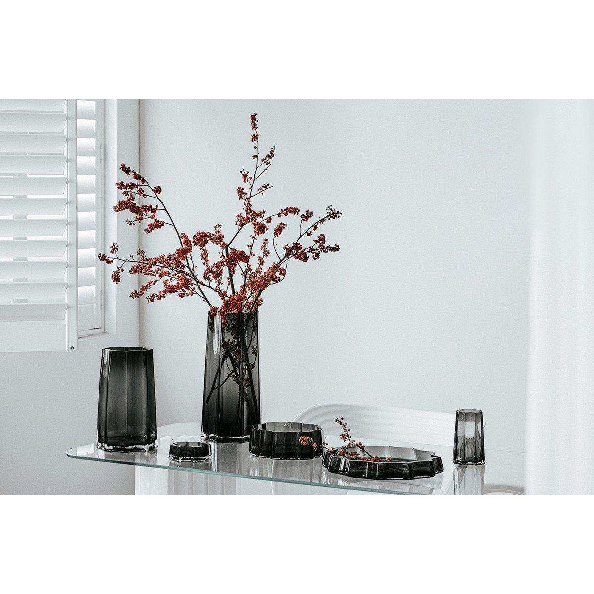 Modern-Classic Luxury Vase, stilvolles Design, LENOX 30 Grey - HomeDesign Knaus
