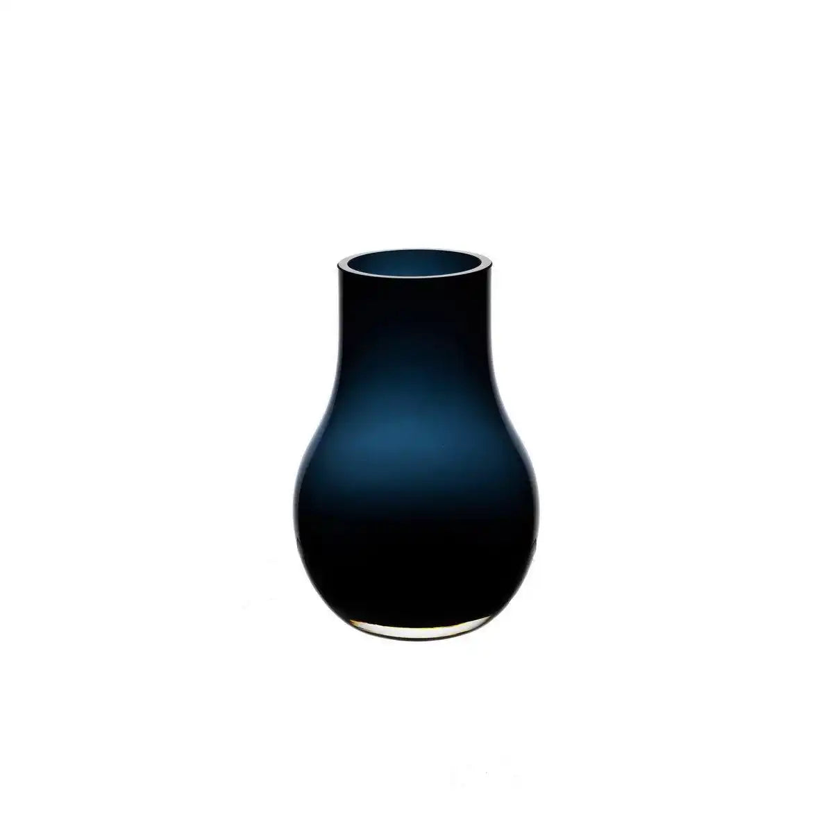 Moderne elegante Vase aus tiefblauem Qualitätsglas, DAVOS10 - HomeDesign Knaus