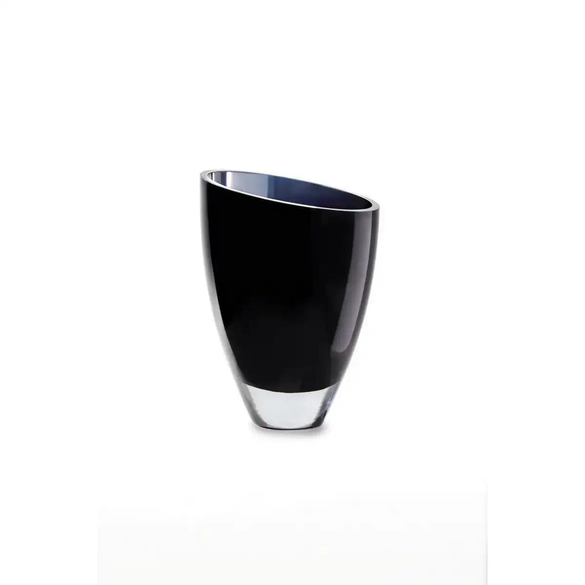 moderne Glasvase elegant dunkelblau, BULED25IB, 9mm Luxusglas - HomeDesign Knaus