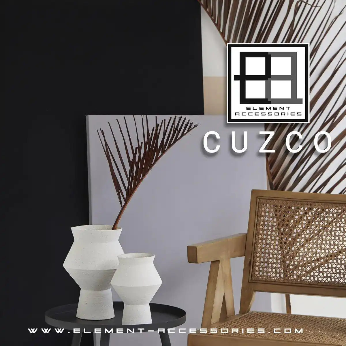 Moderne Keramikvase mit rauer weißer Oberfläche, eckige runde Form, CUZCO 20 weiß - HomeDesign Knaus