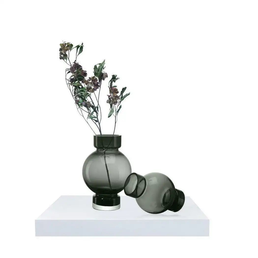 moderne kugelförmige Luxusvase ORURO – 9 mm dickes Glas - HomeDesign Knaus