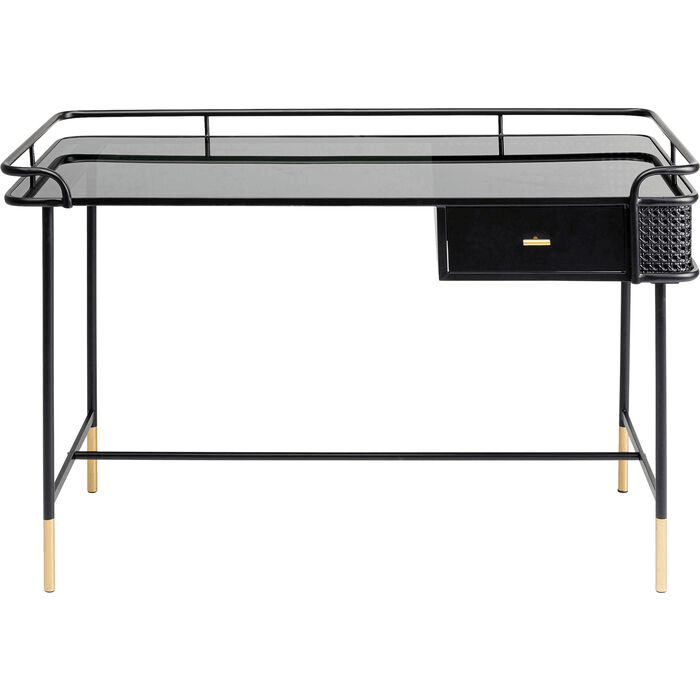 Moderne Schreibtisch Computertisch Fence lackierten Stahl 120x60cm - HomeDesign Knaus