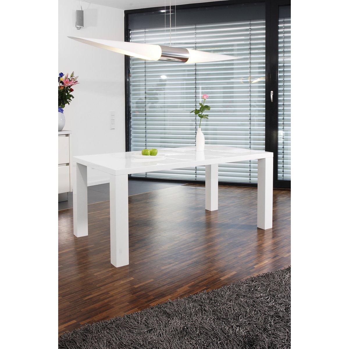 Esstisch 160x90x76 cm weiß - HomeDesign Knaus