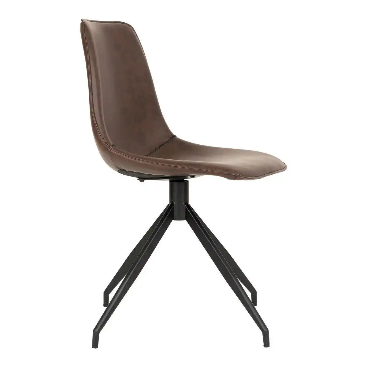 Monaco Esszimmerstuhl mit Drehgelenk – Braun – 2er-Set - HomeDesign Knaus