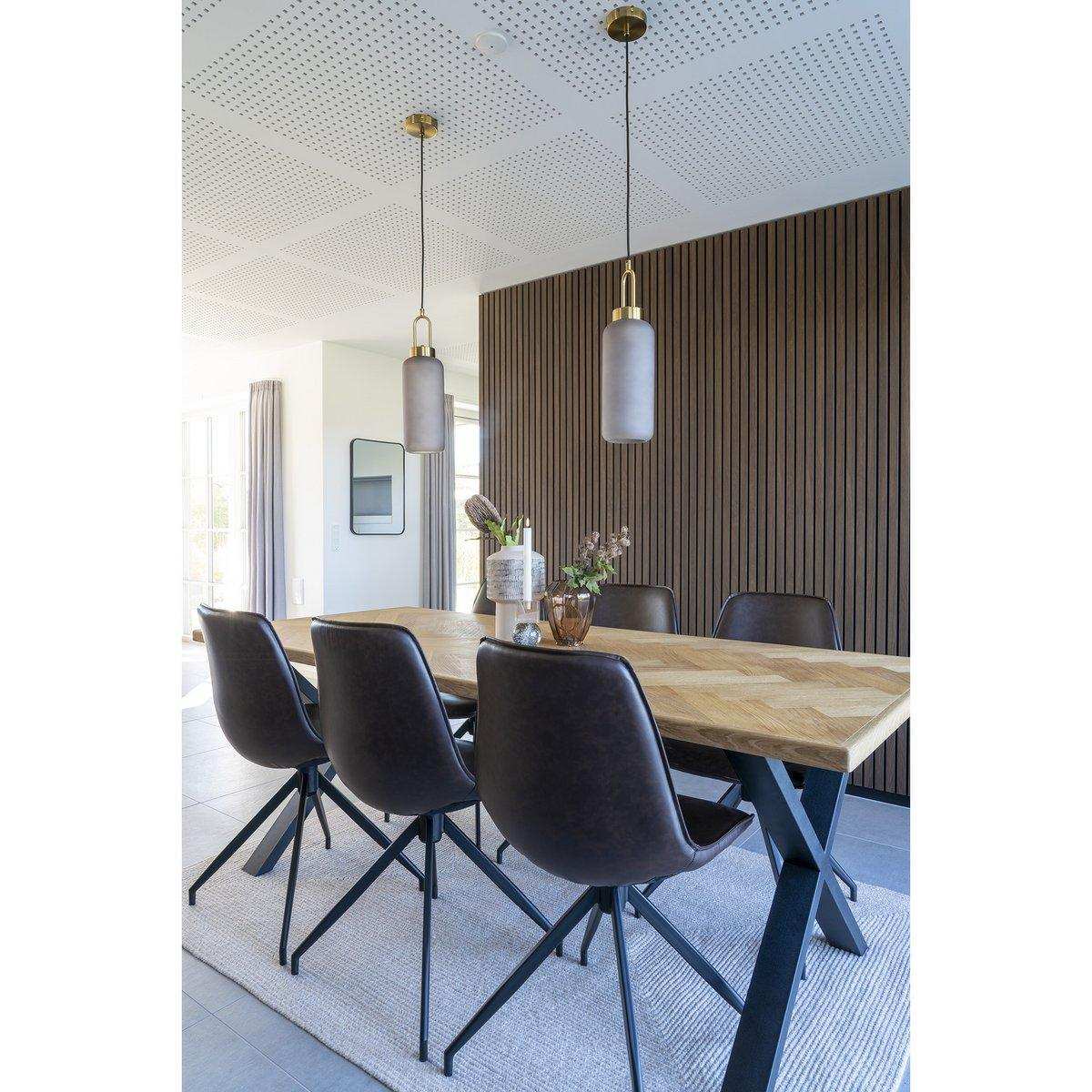 Monaco Esszimmerstuhl mit Drehgelenk – Braun – 2er-Set - HomeDesign Knaus
