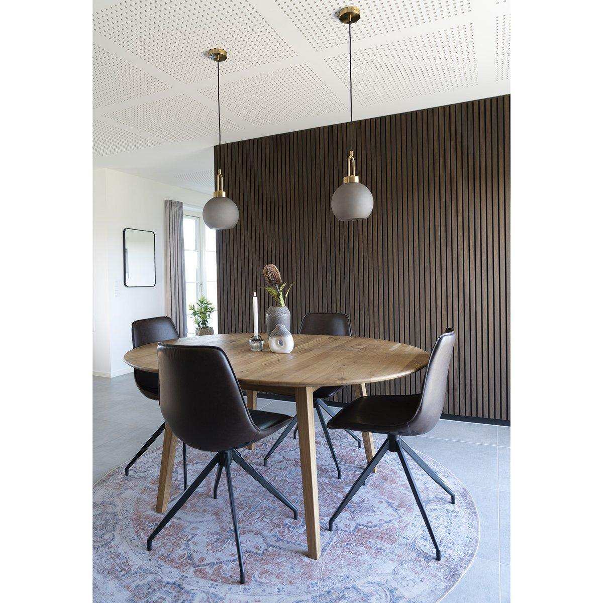 Monaco Esszimmerstuhl mit Drehgelenk – Braun – 2er-Set - HomeDesign Knaus