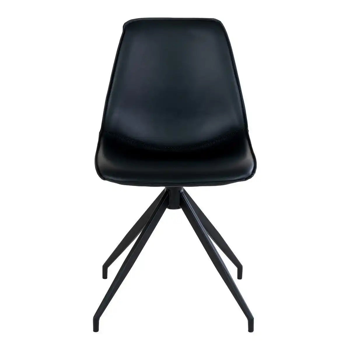 Monaco Esszimmerstuhl mit Drehgelenk – Schwarz – 2er-Set - HomeDesign Knaus