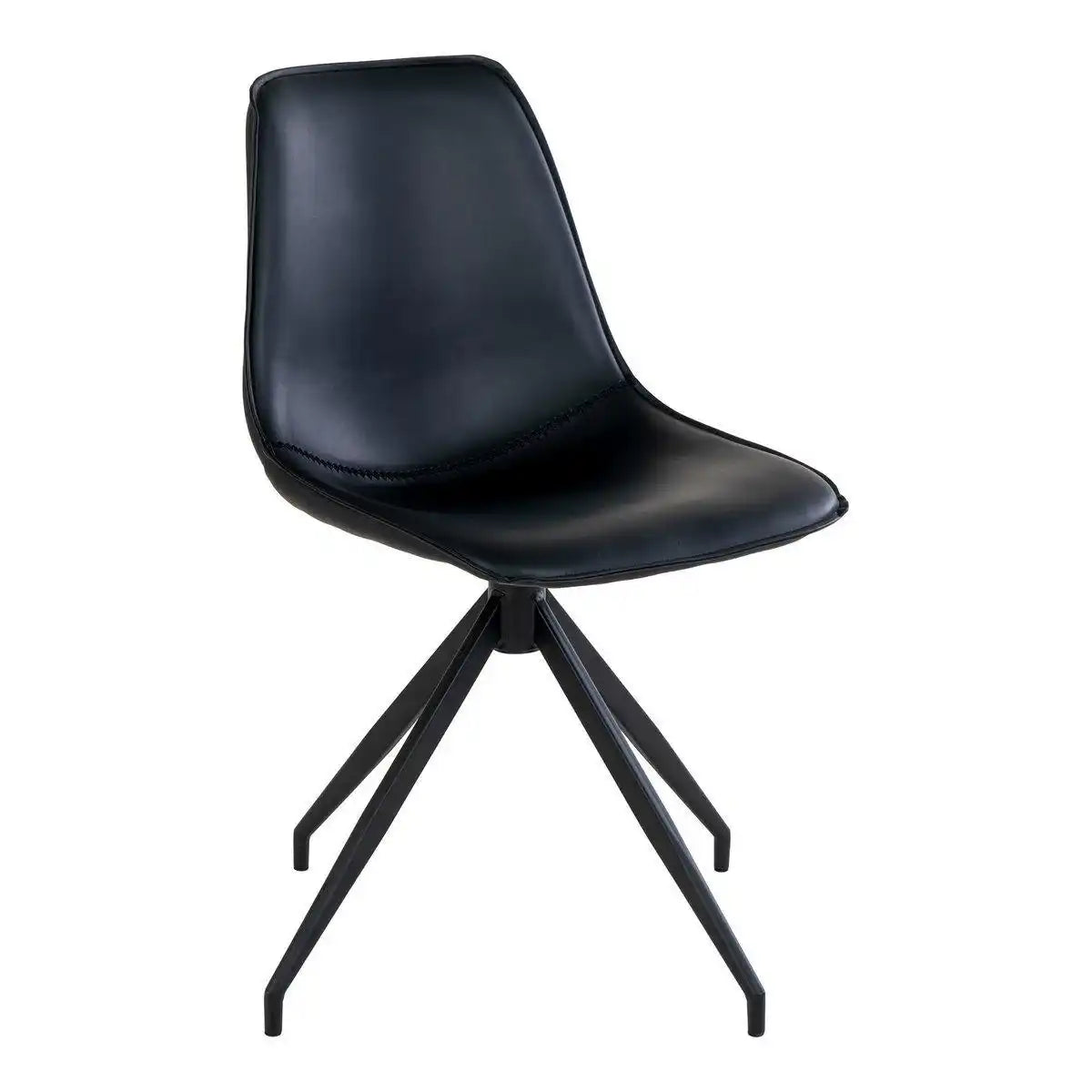 Monaco Esszimmerstuhl mit Drehgelenk – Schwarz – 2er-Set - HomeDesign Knaus
