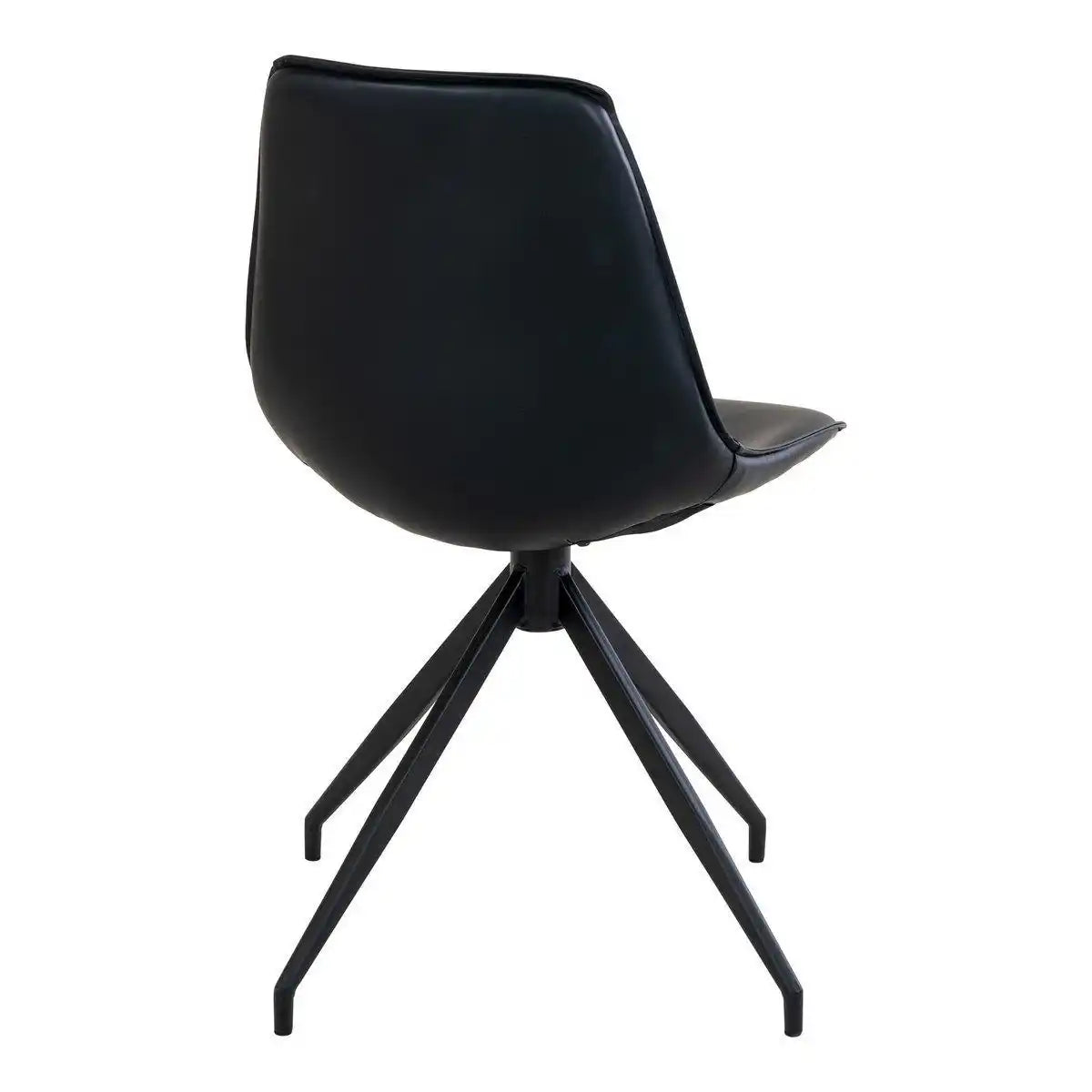 Monaco Esszimmerstuhl mit Drehgelenk – Schwarz – 2er-Set - HomeDesign Knaus