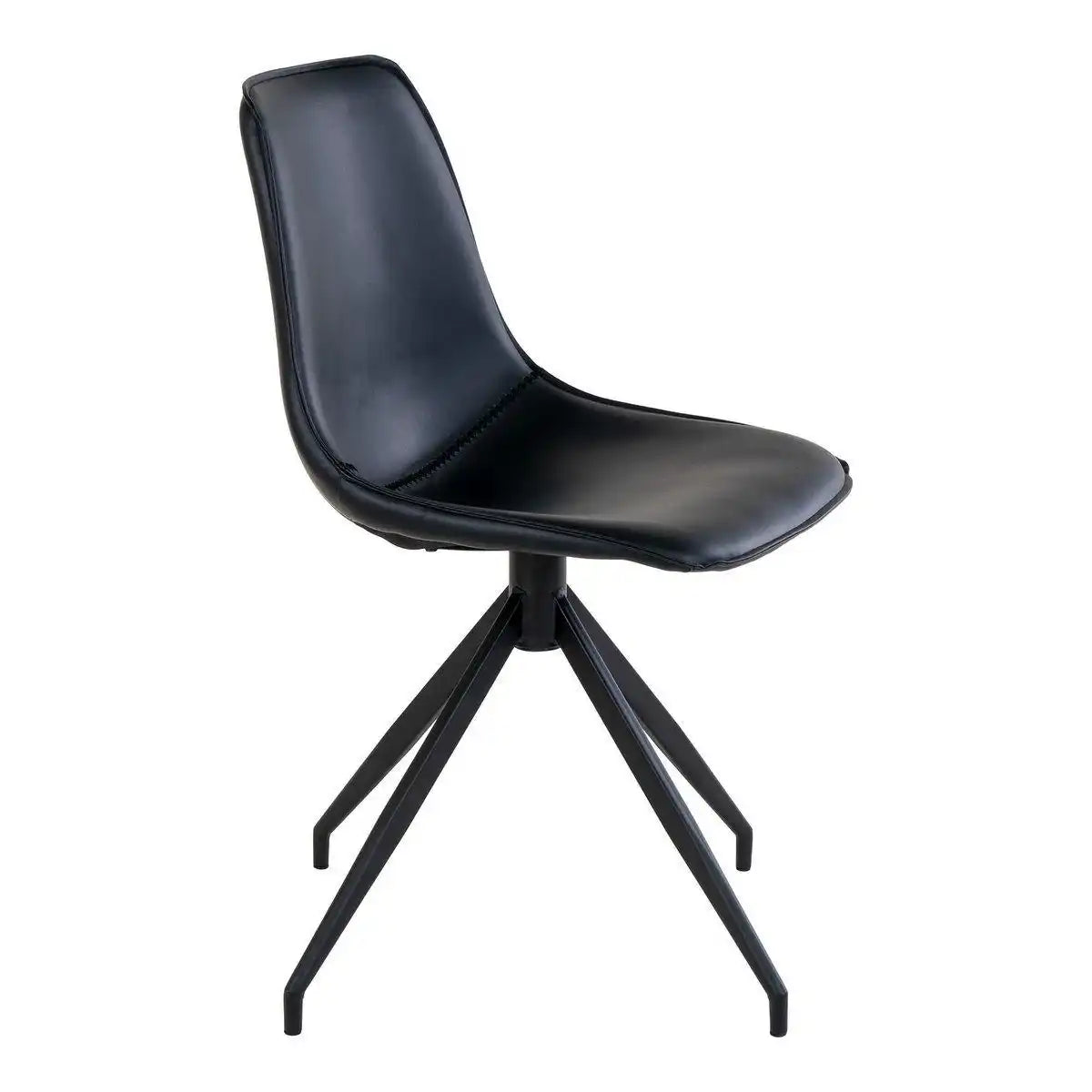 Monaco Esszimmerstuhl mit Drehgelenk – Schwarz – 2er-Set - HomeDesign Knaus