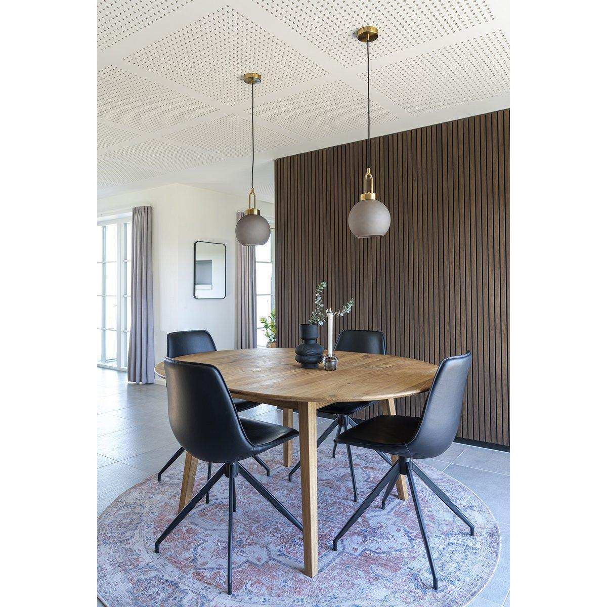 Monaco Esszimmerstuhl mit Drehgelenk – Schwarz – 2er-Set - HomeDesign Knaus