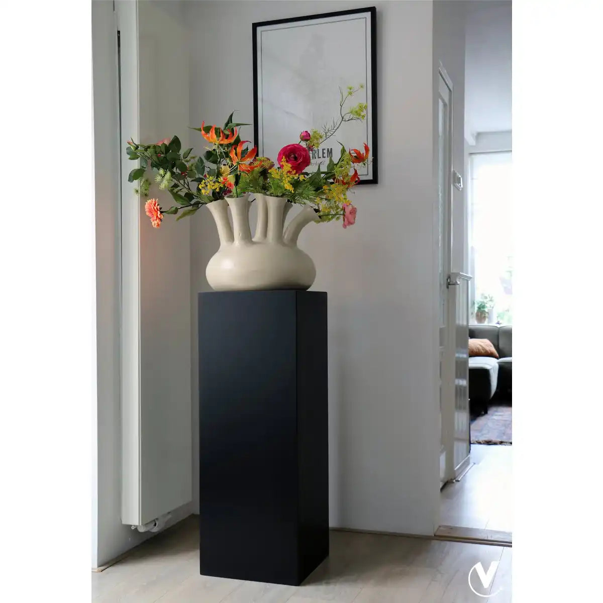 Multifunktionale Säule & Pflanzgefäß Hochglanz, für Innenräume - HomeDesign Knaus