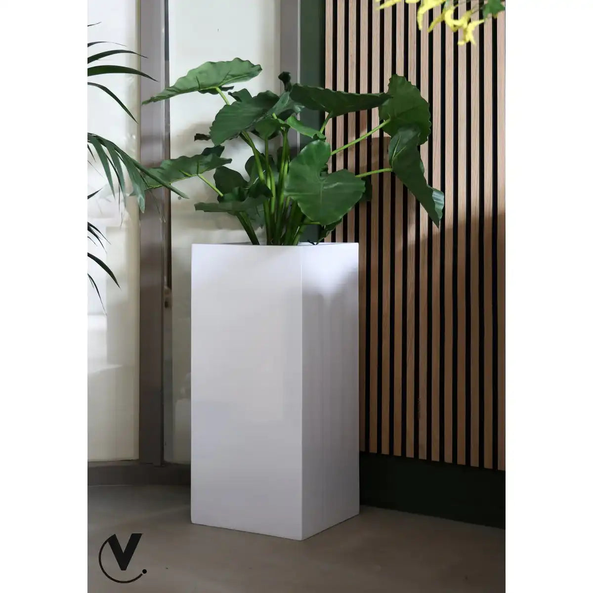 Multifunktionale Säule & Pflanzgefäß Hochglanz, für Innenräume - HomeDesign Knaus