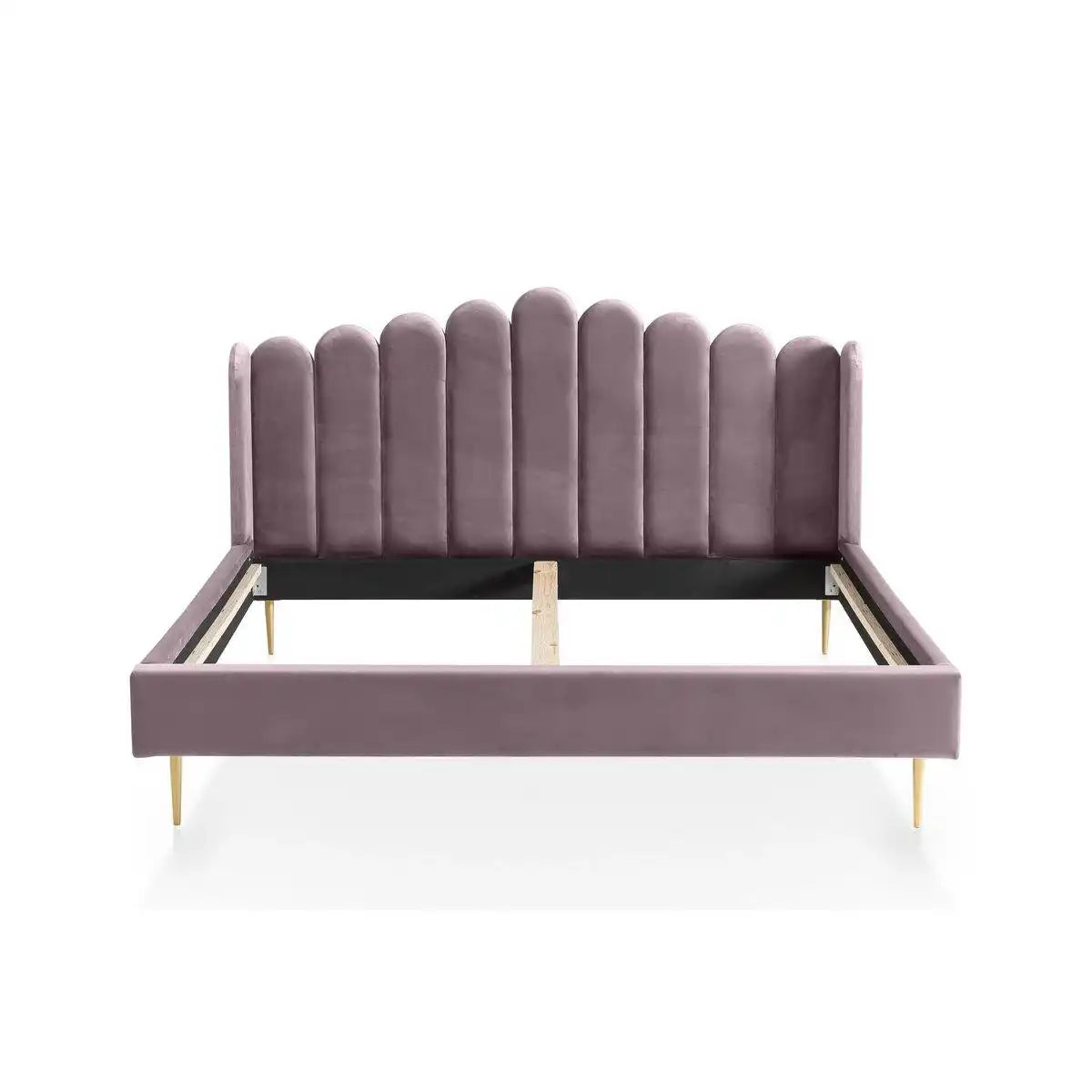 Muschelbett aus Samt 140x200 cm - HomeDesign Knaus
