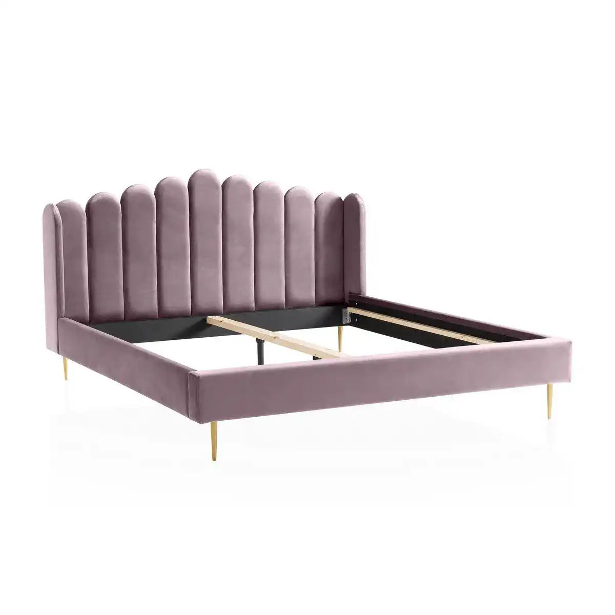 Muschelbett aus Samt 140x200 cm - HomeDesign Knaus